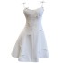 Spring and summer new socialite camisole one-piece off shoulder high waist slim fit banquet dress A-line skirt dress 68412