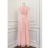 Yige Lira Early Spring New Product Pink Elegant Design Long Dress French Retro Banquet Dress Long Dress 67292