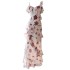 Summer new chiffon floral print dress, mid length sleeveless mini dress 68574