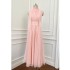 Yige Lira Early Spring New Product Pink Elegant Design Long Dress French Retro Banquet Dress Long Dress 67292