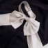 Elegant off shoulder sexy hanging neck bow decoration dress for women slim fit and slim black dress 68338