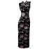 Fashionable temperament improved version qipao elegant slimming long printed dress suitable for women's gatherings daily wear 68482