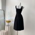 Real time spot French vest dress for women's new Korean style temperament sleeveless camisole dress with belt included