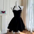 Spring/Summer New Fashionable Hanging Neck Sexy Off Shoulder Perspective Dress Two Piece Set Party Skirt 67889