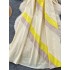 Beach vacation beach skirt with a female design sense, hanging neck tie, sleeveless contrasting splicing, loose and slimming A-line dress