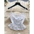 Temperament two-piece women's summer vacation outfit, French sweet lace camisole vest+mesh fishtail skirt