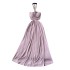 Pure Desire Style Women's Summer Dress New Heart Machine Hollow out Wrinkle Skirt Hanging Neck Straightening Waist Show Thin and Falling Dress