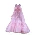 Eugen chiffon fluffy fairy dress summer outfit new sweet bow tie tie hanging neck sleeveless vacation dress for women