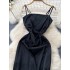 High end women's summer new style French sweet waist cinched strapless strapless camisole pleated fluffy fairy dress