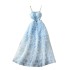 Gentle Wind Heavy Industry Embroidered Bead Set Diamond Strap Skirt Skirt for Women to Look Thin and Elegant Super Fairy Mesh Cake Dress