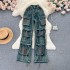 American retro workwear style jeans for women 2023 new item, niche design, pocket high waist slimming and wide leg pants