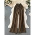 European and American style retro shiny and sparkling hot diamond micro flared pants for women's casual, loose and slimming look, wide leg floor length pants