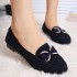 Spring Bean Shoes Flat Heels Flat Shoes Casual Single Shoes Butterfly Knot Women's Shoes Driving Work Shoes