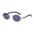 2022 New Retro Wooden Sunglasses Men's Small Round Frame Sunglasses Men's Trendy Glasses Cross border Sunglasses