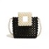 Summer Bag for Women 2024 New Collection Forest Style Fashion Hollow Shoulder Bag Small Fragrant Style Pearl Chain Woven Vegetable Basket