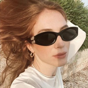 European and American fashion oval frame sunglasses for women's fashion, cross-border retro sunglasses for men's fashion, wholesale of 2022 new styles