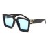 86229 Large Frame Sunglasses for Women, European and American Internet Celebrities, Same Style Millionaire Fashion Trendy Sunglasses for Men, Sunglasses