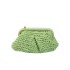 Summer woven bag new 2024 Forest style girl fashion candy colored hand-held bag ins single shoulder chain shell bag