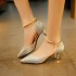 Summer New Women's Sandals Pointed Korean Fashion Glitter High Heels Women's Beaded Sandals Trendy