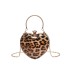 Leopard print small bag 2024 new Korean version fashionable shoulder bag Instagram popular women's chain crossbody love bag trend