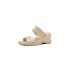 2021 Summer New Thick Bottom Sponge Cake Sandals for Women, Slope Heel, Outward Wearing One Line Cool Slippers, Height Raising Heel, Half Dragged