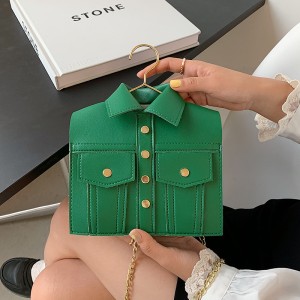 Personalized funny clothes tote bag 2024 new fashion embroidery thread ins internet famous chain single shoulder crossbody small square bag