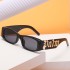 European and American personalized small frame sunglasses for women with a sense of luxury cross-border wholesale fashion wide leg sunglasses for men with UV protection