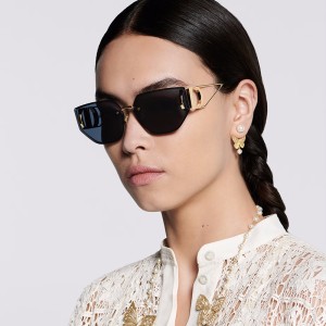 2024 new European and American frameless sunglasses for women, high-end metal sunglasses for women, cross-border wholesale sunglasses