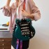 Personalized Guitar Bag 2024 New Korean Edition Fashion Rivet Shoulder Bag Instagram Internet Celebrity Women's Backpack