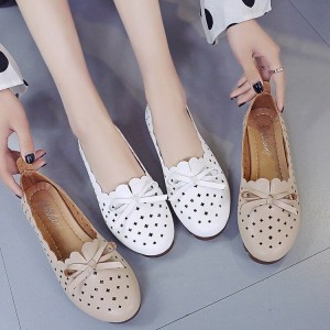 Baotou cool slippers women's 2019 summer new style polka dot mesh bow semi cool slippers, when paired with Korean version