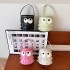 Personalized and creative small bag 2024 new Japanese soft girl cartoon big eye shoulder bag mini tassel cylindrical bag