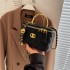 Women's handbag 2024 new Korean version fashion handbag ins small fragrant style diamond grid texture crossbody box bag pu