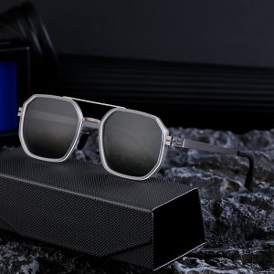 2024 New Retro Unscrew Polarized Sunglasses Men's Box Sunglasses Men's Cross border Wholesale Sunglasses