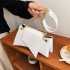 This year's popular bag 2024 Korean version fashion personality Instagram internet celebrity girl western-style chain single shoulder small square bag PU