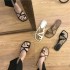 Roman style toe slippers for women's outdoor wear 2023 summer new Korean version one foot casual beach vacation sandals