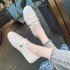 Summer new 2020 trendy women's white shoes with personality, fashion, simplicity, casual travel, Japanese women's board shoes for women