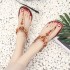 Wholesale Bohemian beaded sandals, sweet ethnic style, clip on flat sandals, flat heel herringbone women's shoes, hair replacement