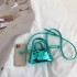 Mini small bag new 2024 Korean version fashionable patent leather shiny small square bag ins internet famous crossbody shell bag for women