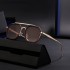 2024 New European and American Punk Style Sunglasses Men's Metal Box Sunglasses Cross border Wholesale Sunglasses