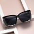 European and American fashion cat eye sunscreen sunglasses for women, high-end Korean version, T-shaped fashion sunglasses for women, wholesale for foreign trade