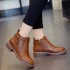 Cross border autumn and winter new Martin boots for women with low heels and belt buckles, short boots for women in large sizes, wholesale of foreign trade women's boots