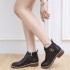 Cross border autumn and winter new Martin boots for women with low heels and belt buckles, short boots for women in large sizes, wholesale of foreign trade women's boots