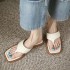 2022 Summer New European and American Flip flops for Women, Flat Toe, Flat Bottom, Outdoor Beach Sandals, Factory Wholesale