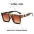 2022 New Fashionable Large Frame Sunglasses for Men, Internet Celebrities, Same Style Box Sunglasses for Men, Trendy, European and American Cross border Shapes