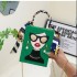 Personalized Small Bag New 2024 European and American Fashion Beauty Handheld Box Bag Women's Internet Celebrity Cross Shoulder Chain Bag PU