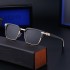 European and American New Retro Polarized Eyebrow Frame Sunglasses Men's Box Sunglasses Men's Glasses Cross border Wholesale Sunglasses