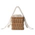 Xiaoxiangfeng Pearl Beach Bag Summer 2024 New Forest Soft Girl Ins Internet Celebrity One Shoulder Vacation Woven Bag Trend