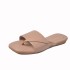 2020 new summer fashion flip flops for women, Korean version women's shoes, flat bottomed soft soled set toe beach shoes