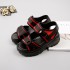 Sandals, women's beach shoes, sloping heels, simple Velcro, high heels, Roman casual shoes for women