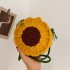 Summer bag 2024 new small fresh artistic girl fashion flower shoulder bag ins crossbody knitted bag trend